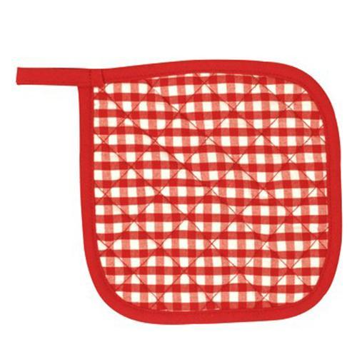 gingham pot holder