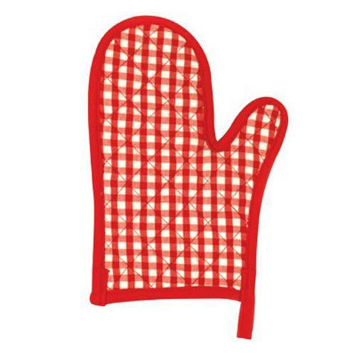 gingham mitten